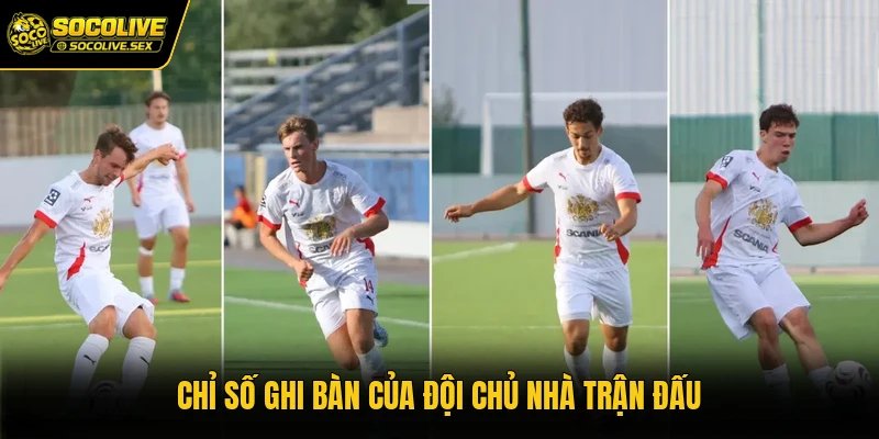 Chỉ số ghi bàn của đội chủ nhà trận đấu