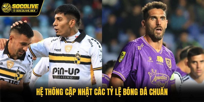 Hệ thống cập nhật các tỷ lệ bóng đá chuẩn
