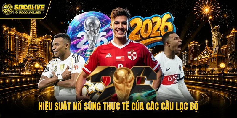 Hiệu suất nổ súng thực tế của các câu lạc bộ